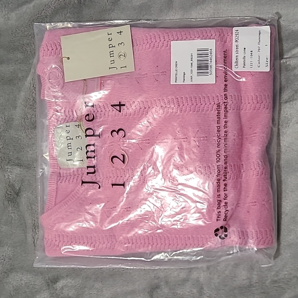Jumper 1234 Pointelle Open Knit Sweater